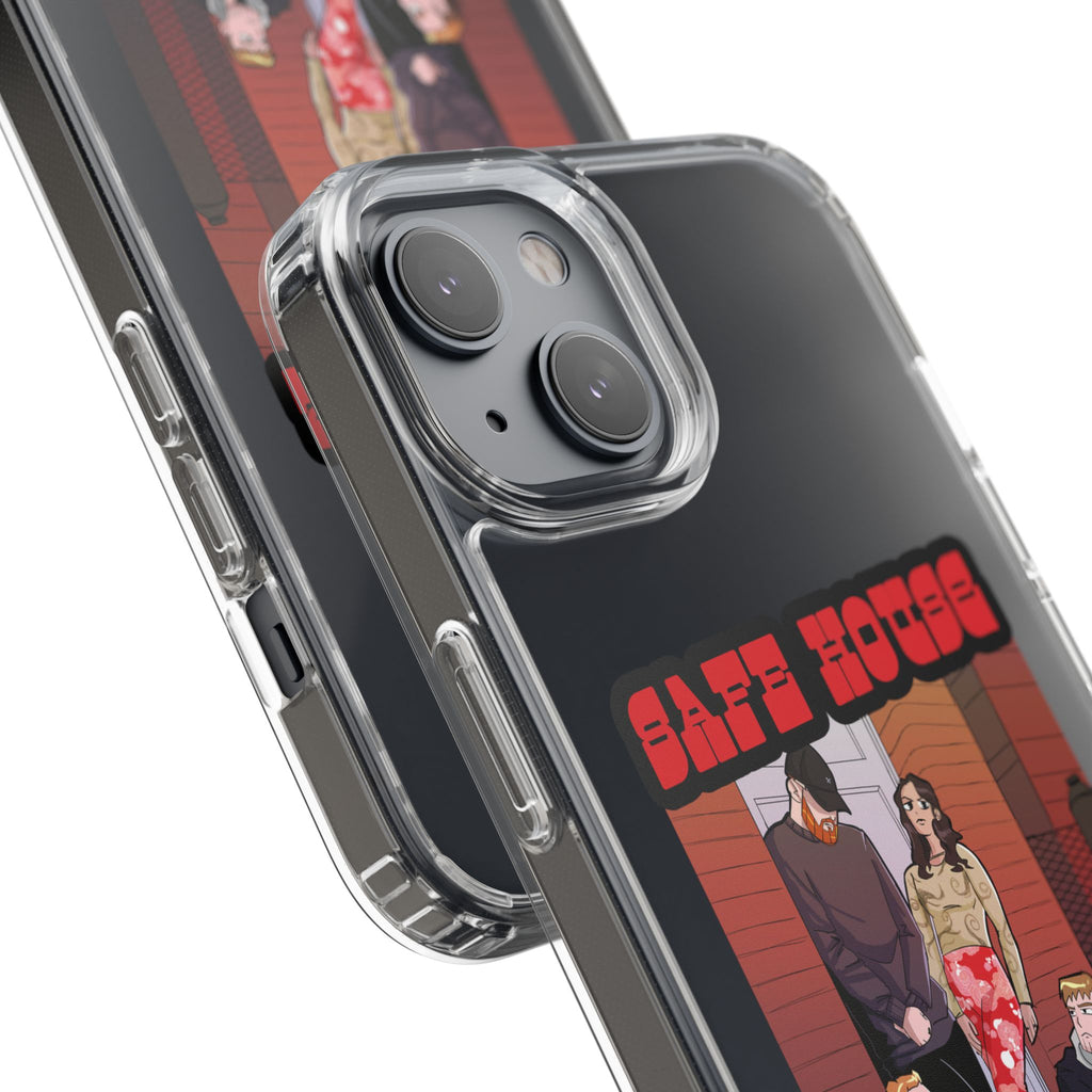 Phone Case — 'Safe House Paranoid' Clear Protective Case (Illustrated Band Art)
