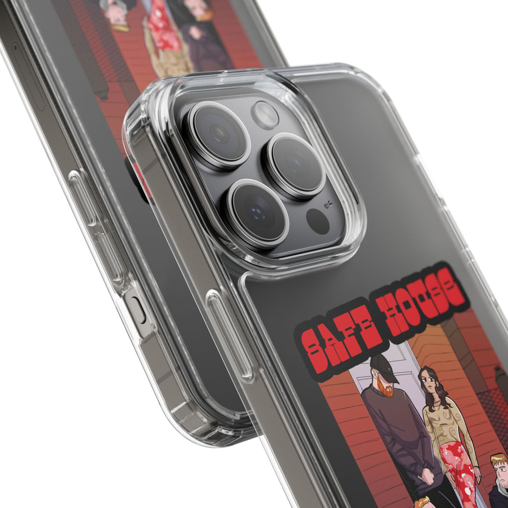 Phone Case — 'Safe House Paranoid' Clear Protective Case (Illustrated Band Art)