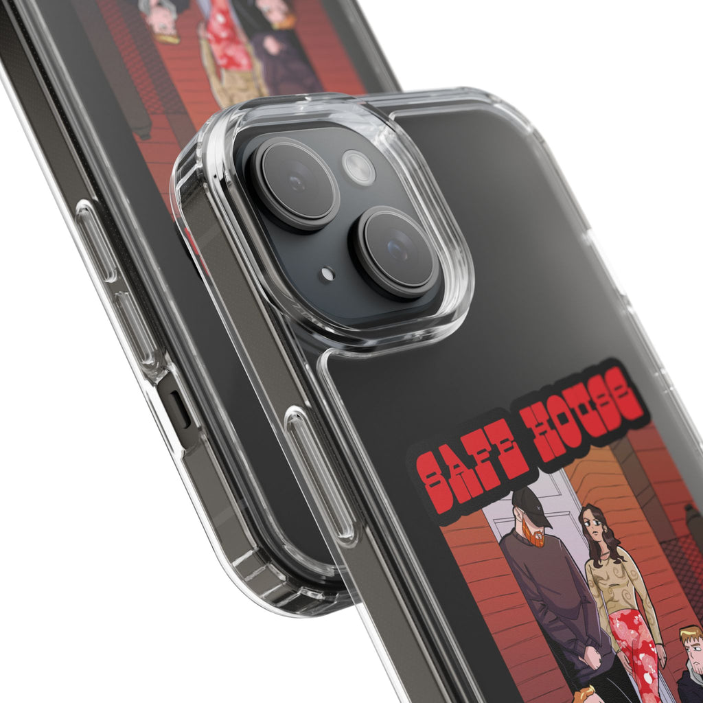 Phone Case — 'Safe House Paranoid' Clear Protective Case (Illustrated Band Art)