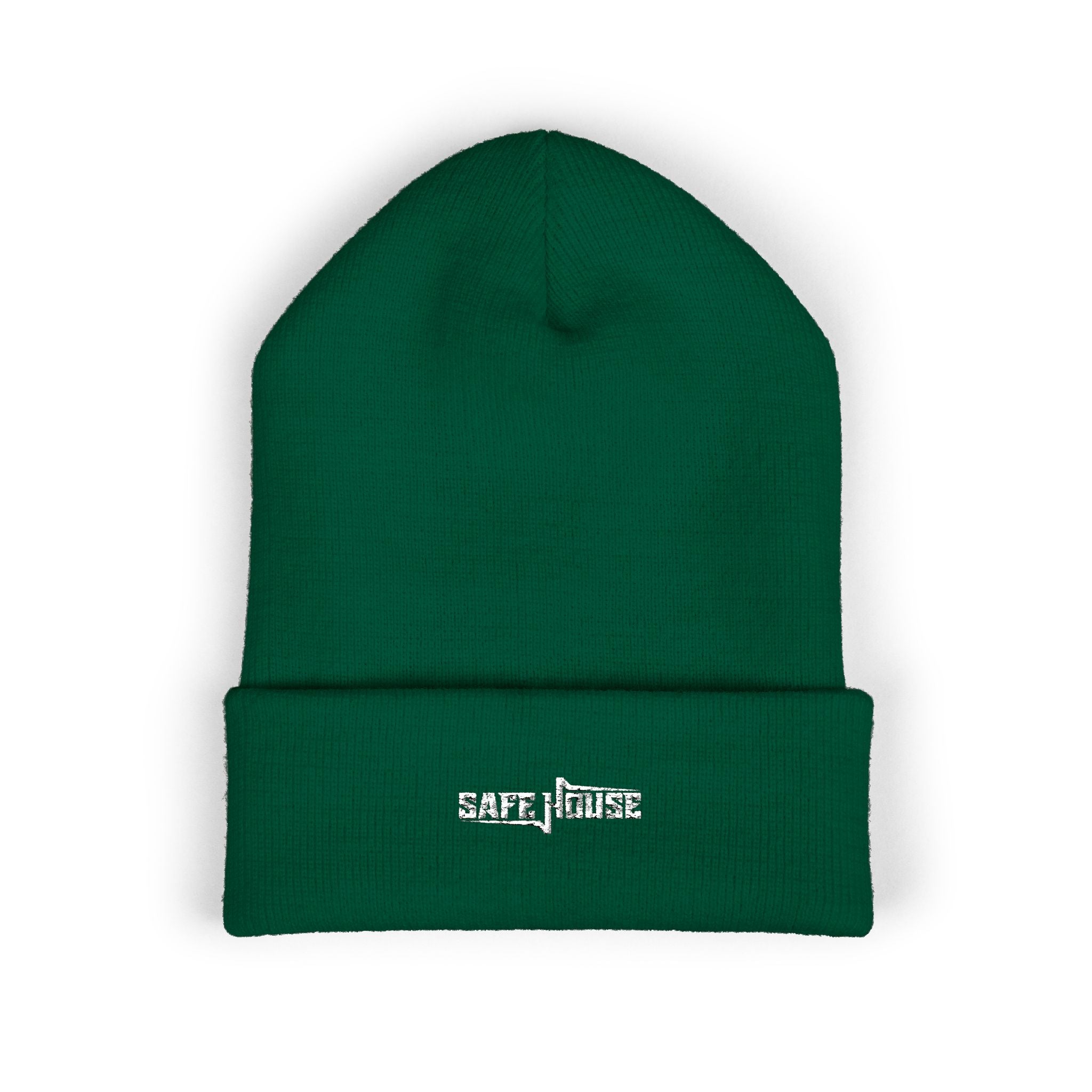 Embroidered "Safe House" Beanie