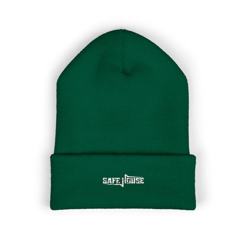 Embroidered "Safe House" Beanie