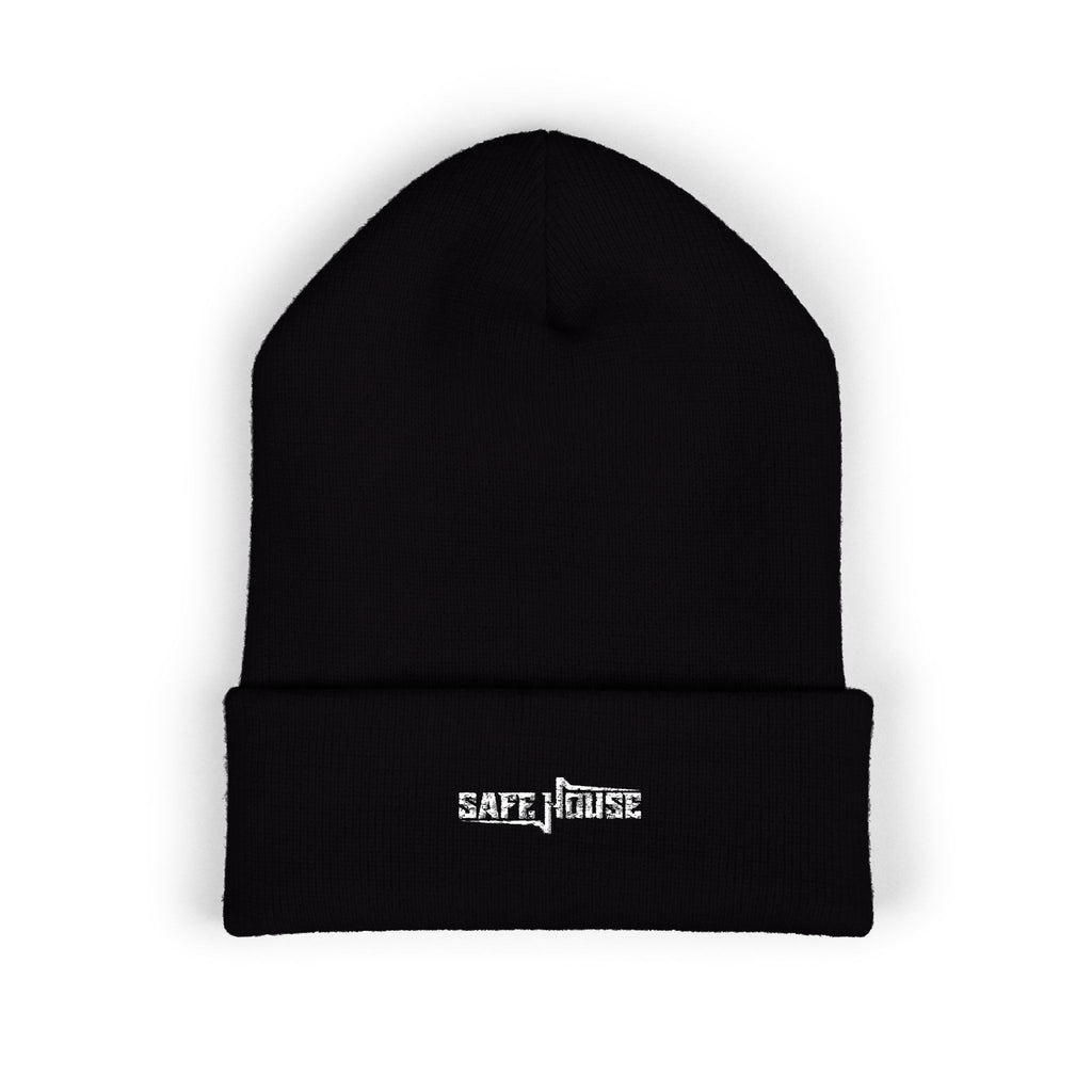Embroidered "Safe House" Beanie