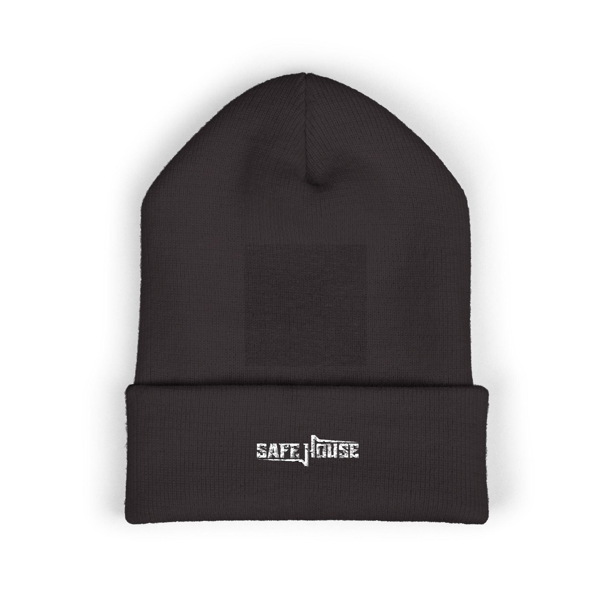 Embroidered "Safe House" Beanie