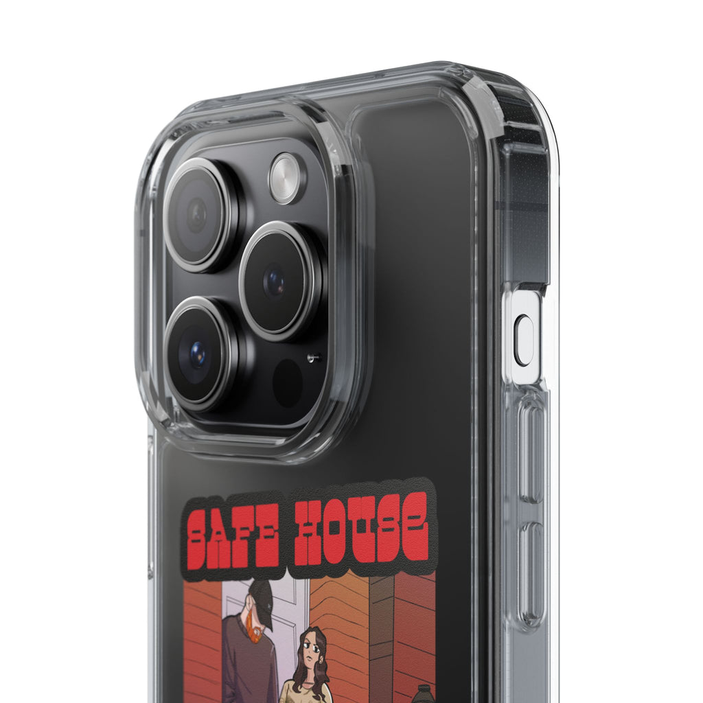 Phone Case — 'Safe House Paranoid' Clear Protective Case (Illustrated Band Art)