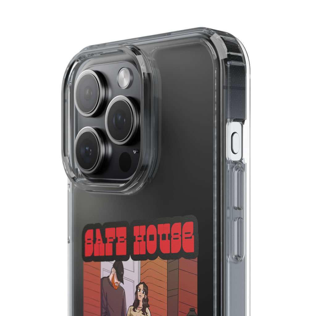 Phone Case — 'Safe House Paranoid' Clear Protective Case (Illustrated Band Art)