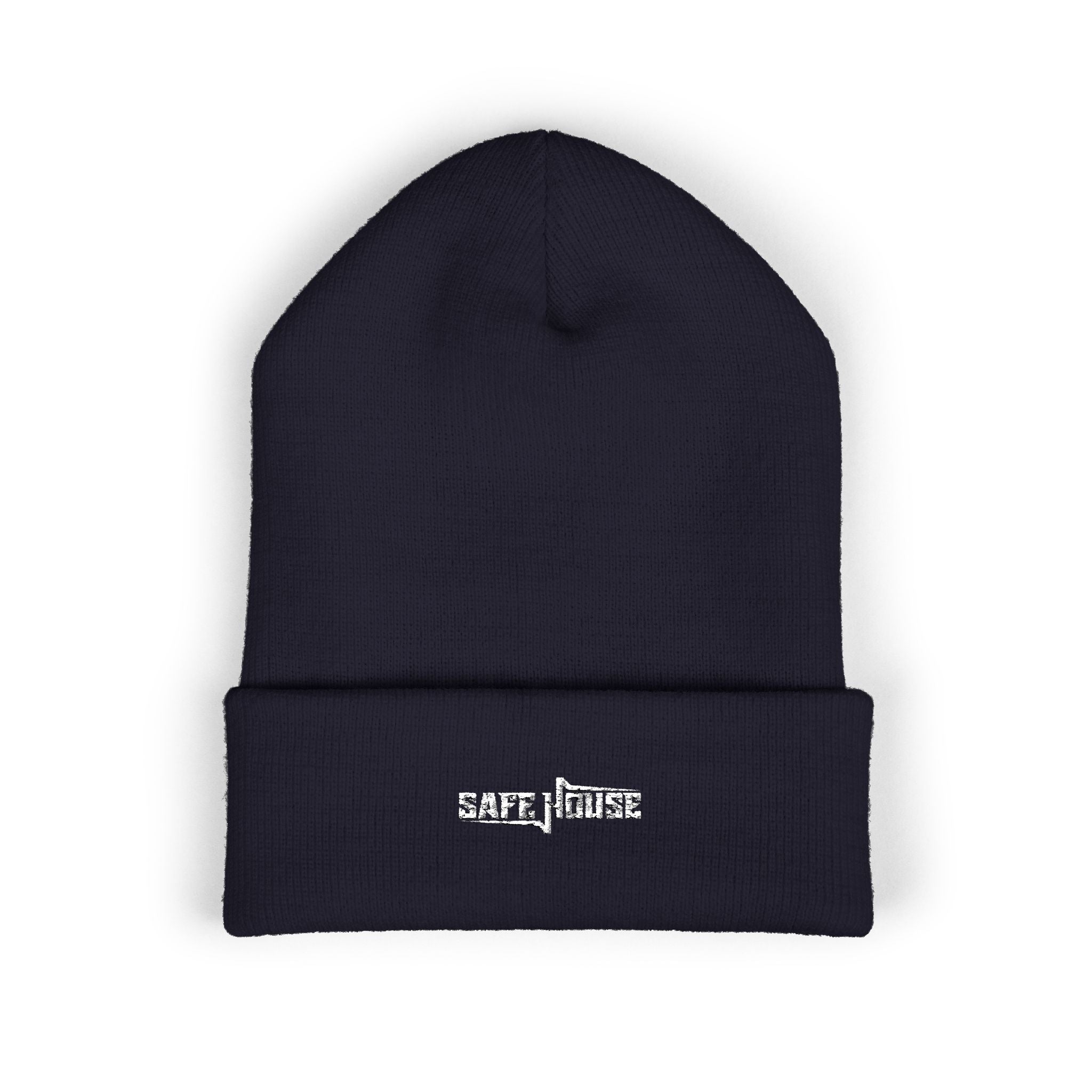Embroidered "Safe House" Beanie